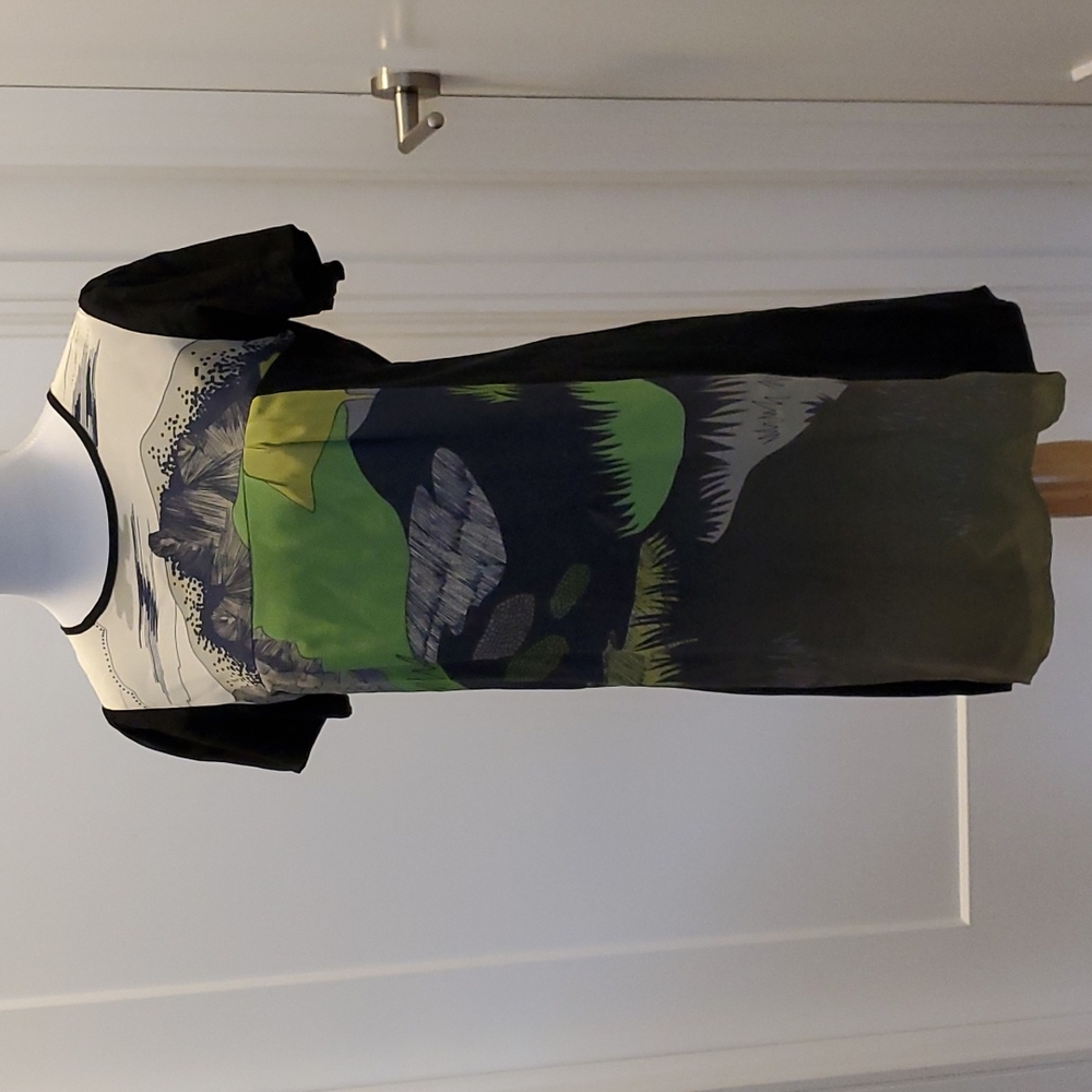 Jenny Han Silk Watercolour Japanese Print Style Dress